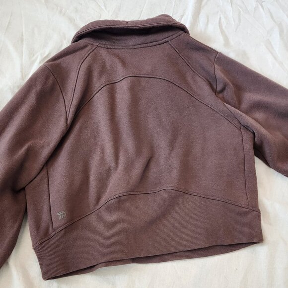 All In Motion™ Women's Fleece Half Zip Pullover - Brown XS - Picture 14 of 15